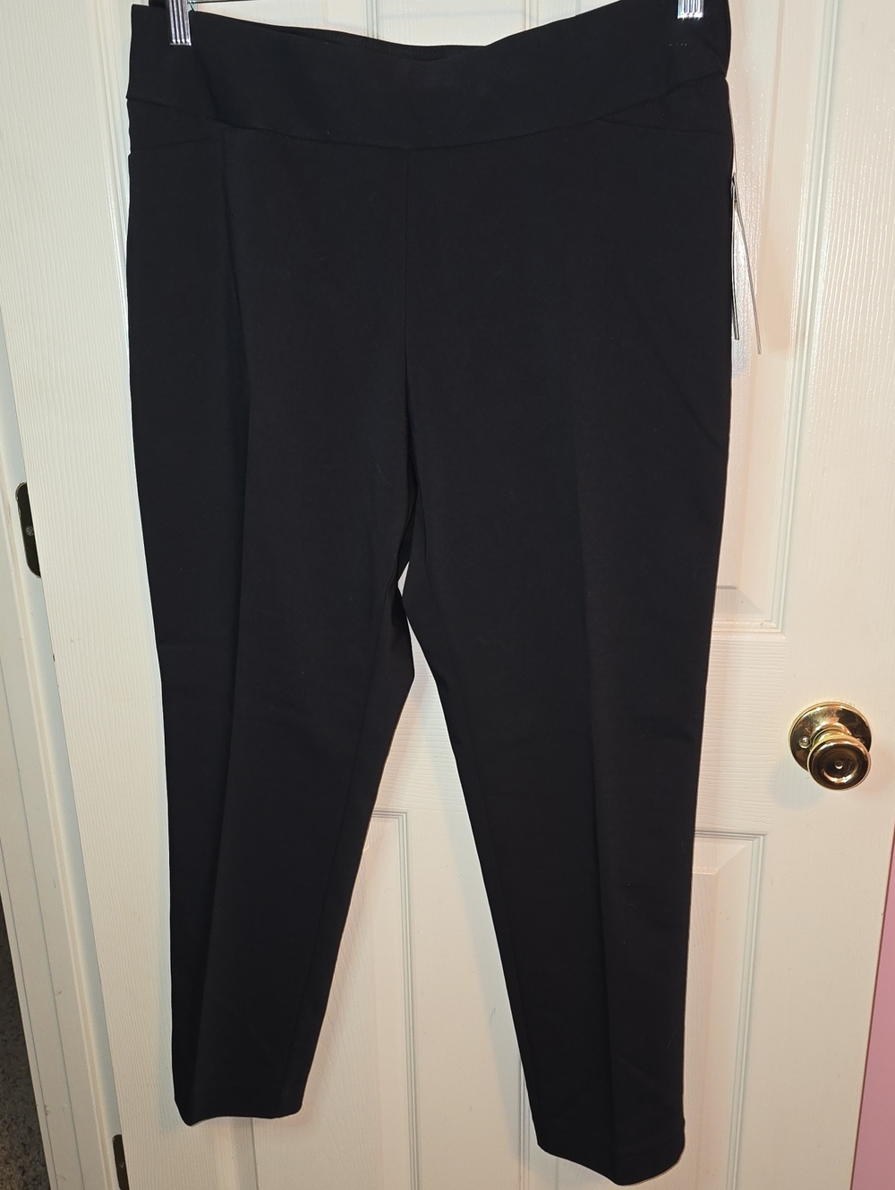 Investments Black Straight-Leg Ponte Pants
